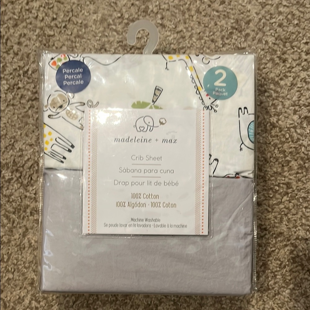 NWT. Pack of 2. Crib Sheets.